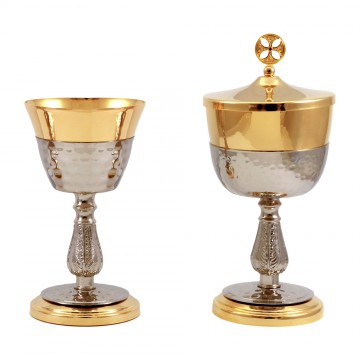 Coppia Calice e Pisside in...