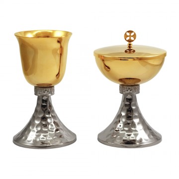 Calice e Pisside in Ottone...