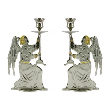 Coppia candelieri in Ottone...