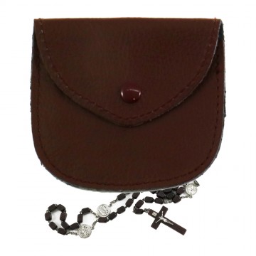 Portarosario in Vera Pelle