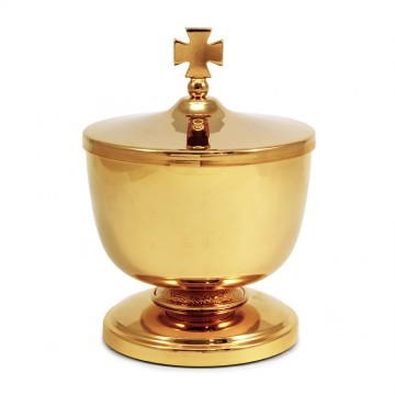 Mini Pisside in Ottone Dorato