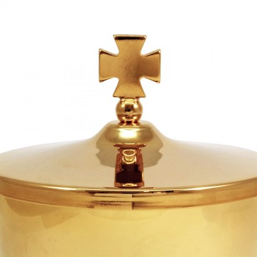 Mini Pisside in Ottone Dorato