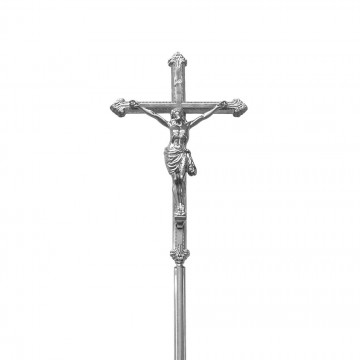 Croce Astile in Ottone Argento