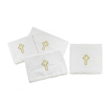 Set Messa in Cotone Ricamato