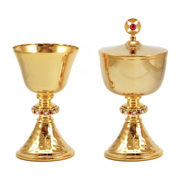 Coppia Calice e Pisside con...