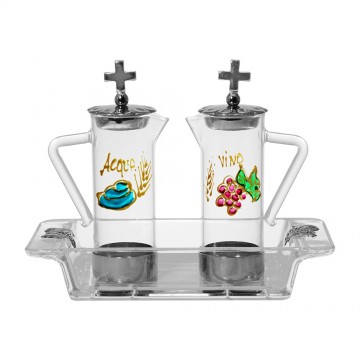 Coppia Ampolle Acqua e Vino...