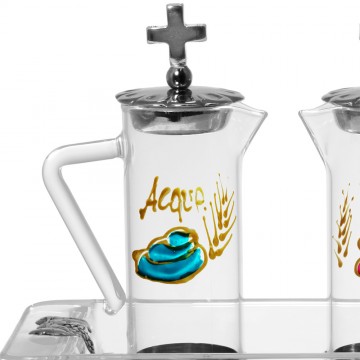 Coppia Ampolle Acqua e Vino...