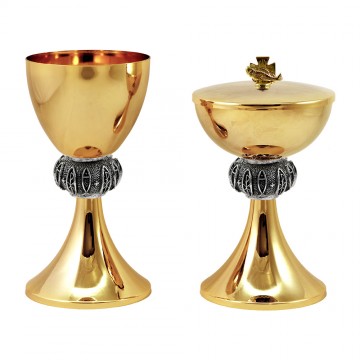Calice e Pisside in Ottone...