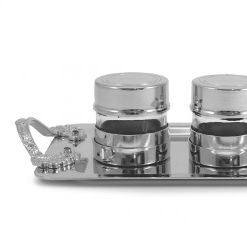 Vasetti Oli Sacri con Vassoio