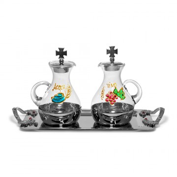 Coppia Ampolle Acqua e Vino...