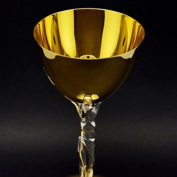 Calice Bicolore con Cristo