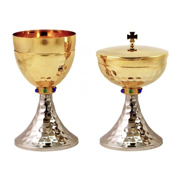 Calice e Pisside in Ottone...