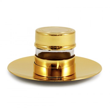 Vasetto Oli Sacri con Piattino