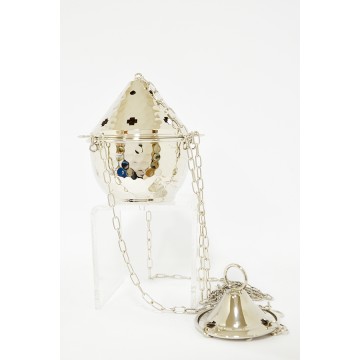 Turibolo e navetta nichelati