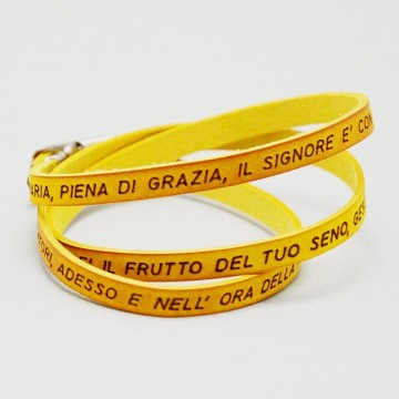 Bracciale Ave Maria in Cuoio.