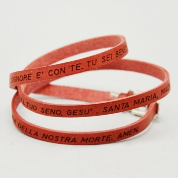 Bracciale Ave Maria in Cuoio.
