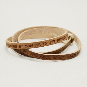 Bracciale Ave Maria in Cuoio.