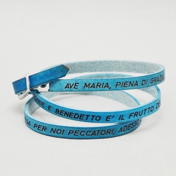 Bracciale Ave Maria in Cuoio.