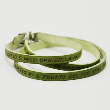 Bracciale Ave Maria in Cuoio.