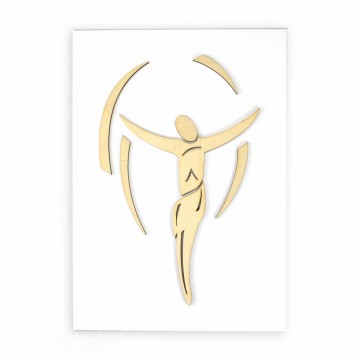 Quadro Legno Laccato Cristo