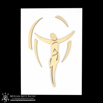 Quadro Legno Laccato Cristo