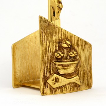 CROCE ALTARE PANE E PESCI