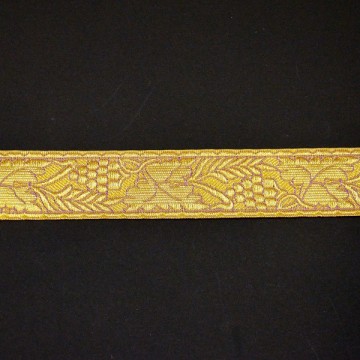 Tessuto per Bordo Ricamo Uva