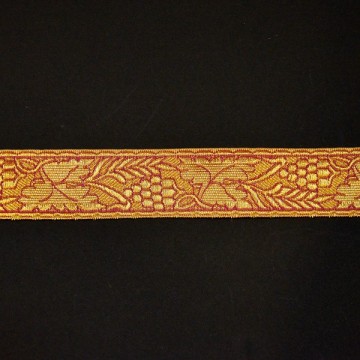 Tessuto per Bordo Ricamo Uva