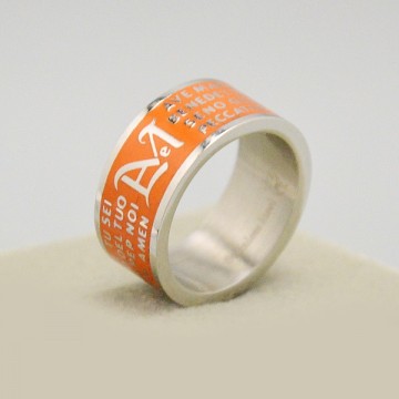 Anello Ave Maria Acciaio Inox