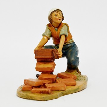 Statua Uomo con Mattoni...