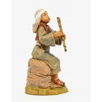 Statua Pifferaio Seduto...