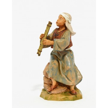 Statua Pifferaio Seduto...