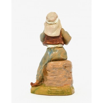 Statua Pifferaio Seduto...