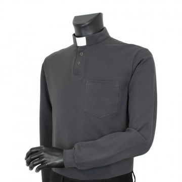 Polo Clergy Piquet Manica...