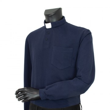 Polo Clergy Piquet Manica...