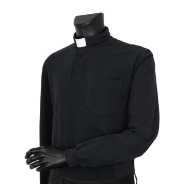 Polo Clergy Piquet Manica...