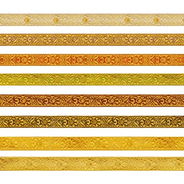 Bordo Fiore Oro/Colore cm 1,8