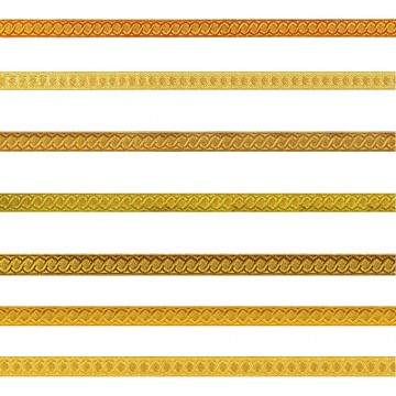 Bordo Catena Oro Colore cm 1,8