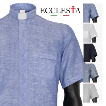 Camicia Clergy in Lino...