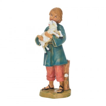 Bimbo con Pecora in Braccio...