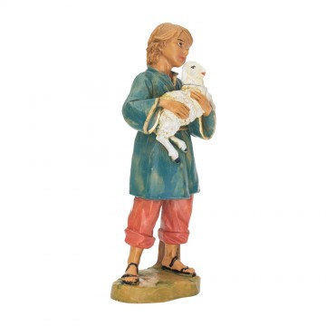 Bimbo con Pecora in Braccio...