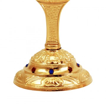 Teca in Ottone Con Pietre