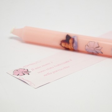 Candela Battesimo Colorata