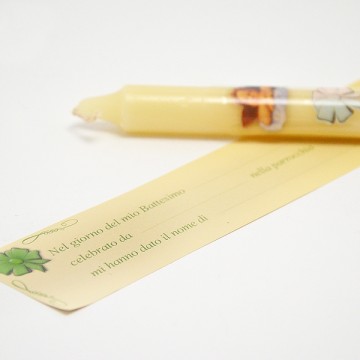 Candela Battesimo Colorata