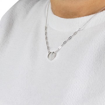 Collana Amen con Cuore Argento