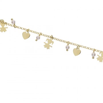 Bracciale AMEN con Perle e...