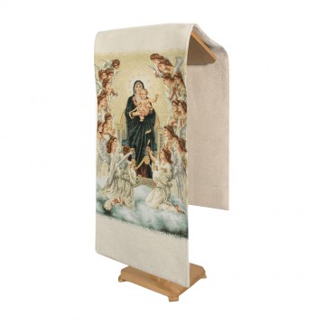 Copriambone Avorio Ricamo...