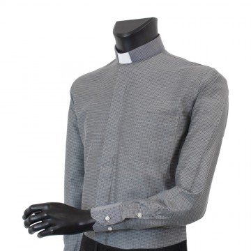 Camicia Clergy Jacquard in...