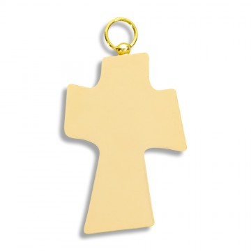 Croce da Collo Effetto Perlato