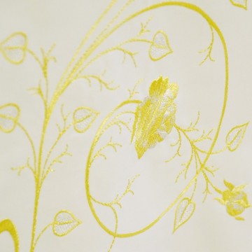 Coprileggio Avorio con Ricamo